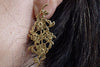 Silver Leaf Earrings. Sterling Silver Stud. Botanical Earrings. Floral Earrings. Flower Stud Earrings. Statement Studs. Christmas Earrings.