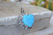 Silver Opal Necklace