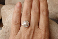 Silver Pearl Ring