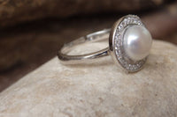 Silver Pearl Ring