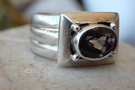 Silver Quartz Ring