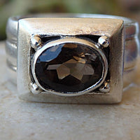 Silver Quartz Ring
