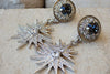 Silver Sparkle Star Earrings