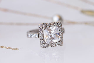 Silver Square Ring