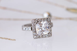 Silver Square Ring