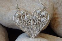 Silver Sterling 925 Heart Shaped Necklace