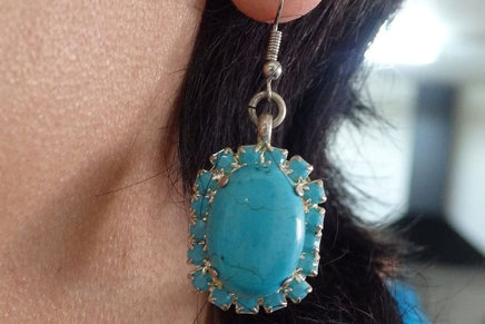 Silver Turquoise Earrings