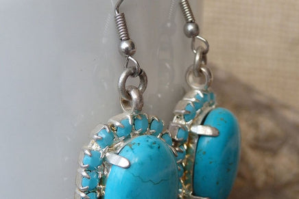 Silver Turquoise Earrings