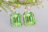 Simple Green Earrings