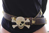 Skull Leather Belt