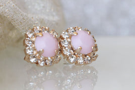 Small Pink Earrings