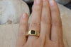 Square Onyx Signet Ring. Goldfilled Ring. Women Signet Ring. Rings For Him Her. Gold Onyx Ring. Black Stone Ring.onyx Mens Signet Gold Ring
