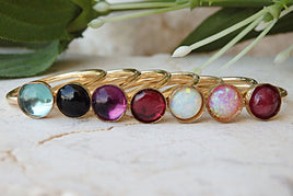 Stackable Birthstone Ring. Thin Ring. Gold Stacking Rings. Gold Filled Rings. Minimalist Ring. Stackable Gemstone Rings. Custom Birthstone