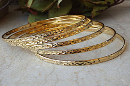 Stacking Bangle. Hammered Bracelet. Stacking Bracelets. Gold Stacking Bangle. Slim Bracelet. Thin Bangles. Bangles Bracelet. Set Of Bangles