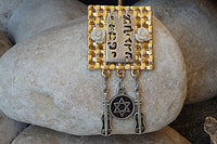 Star Of David Jewelry. Davids Violin Pendant. Kabbalah Jewelry. Star Of David Necklace. Bible Jewish Necklace.