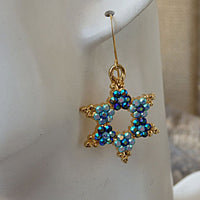 Star Of David Jewelry. Star Of David Earrings. Judaica Jewelry. Jewish Earrings. Jewish Judaism Jewelry