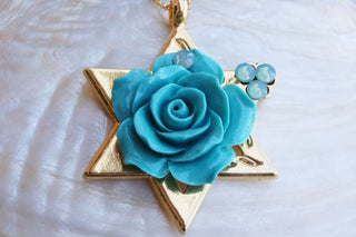Star Of David Necklace.star Of David Pendant.judaica Jewelry.jewish Necklace.jewish Jewelry.star Of David Jewelry