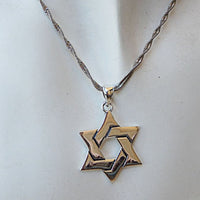 Star Of David Pendant. Star Of David Necklace. Jewish Jewelry. Silver Religion Necklace. Unisex Men Women Necklace. Classic Charms.jerusalem