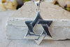 Star Of David Pendant. Star Of David Necklace. Jewish Jewelry. Silver Religion Necklace. Unisex Men Women Necklace. Classic Charms.jerusalem