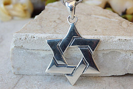 Star Of David Pendant. Star Of David Necklace. Jewish Jewelry. Silver Religion Necklace. Unisex Men Women Necklace. Classic Charms.jerusalem