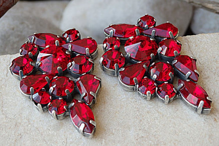 Statement Ruby Earrings