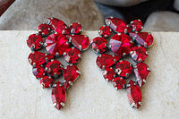 Statement Ruby Earrings