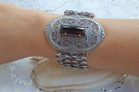 Rebeka Rhinestone Bangle. Bridal Bracelet. Ethnic Bracelet. Statement Jewelry