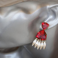 Rebeka Ruby Red Earrings
