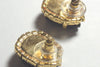 Rebeka Stud Earrings. Black Rebeka & Gold Earrings. Drop Shape Stud Earrings. Gift For Women Rebeka Jewelry. Black Stone Earrings