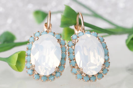 Rebeka White Earrings