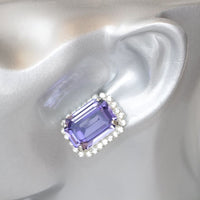 Tanzanite Purple Earrings