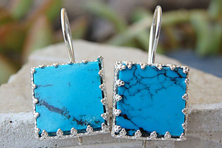 Tibetan Turquoise Earrings