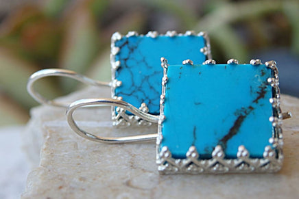 Tibetan Turquoise Earrings