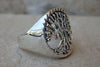 Tree Of Life Ring. Handmade Rings. Sterling Silver 925 Eternity Ring