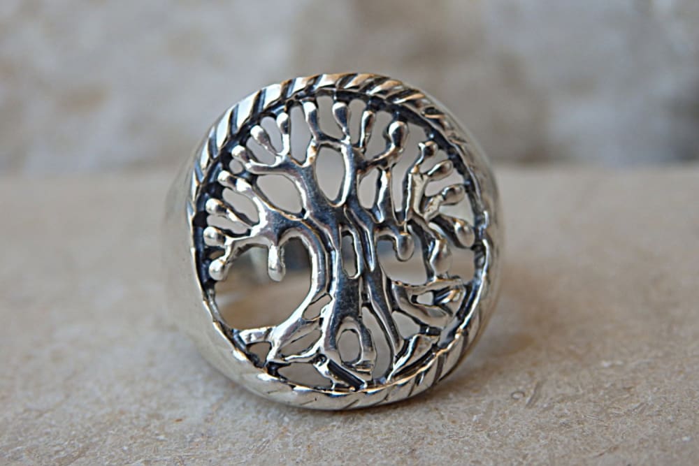 Mens tree of life yggdrasil ring | Pirate jewelry