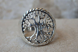 Tree Of Life Ring. Handmade Rings. Sterling Silver 925 Eternity Ring