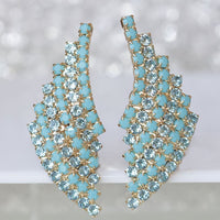 Turquoise Aquamarine Earrings