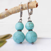 Turquoise Beads Earrings