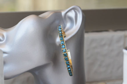 Turquoise Hoop Earrings