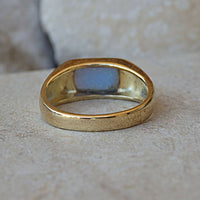 Turquoise Opal Signet Ring