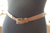 Two Tone Belt. Evening Gold Belt. Gold Metal Belt. Adjustable Brown Belt. Women Leather Belt For Women Thin Belt. Golden Metal Buckle Belt