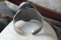 Vintage Oval Glass Opal Cabochon Ring