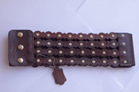 Waist Belt. Corset Belt. Leather Brown Belt. Womens Belt. Women Leather Belt. Waist Slimming Belt. Thick Crystals Belt. Stretch Belt