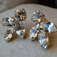 Wedding Crystal Clear Earrings
