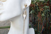 Wedding Earrings. Rebeka Bridal Earrings. Tassel Earrings. Statement Earrings. Silk Jewelry. Chain Earrings. Evening Crystal Earrings.