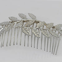 Wedding Hair Jewelry. Silver Hair Comb
