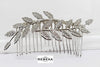 Wedding Hair Jewelry. Silver Hair Comb