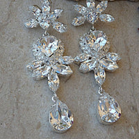 Wedding Jewelry For Brides. Rebeka Bracelet. Bracelet Earring Set. Crystal Bracelet. Bridal Bracelet. Gift For Mom. Heart Bracelet.