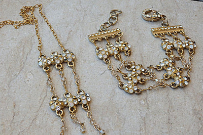 Wedding Jewelry Sets For Brides. Bridal Floral Jewelry Set. Gold Filled Jewelry Set. Clear Jewelry Set. Jewelry Set For Brides & Bridesmaids
