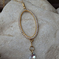 Wedding Pendant Necklace. Bridal Gold Filled Necklace. Clear Rebeka Bridal Necklace. Wedding Jewelry Gift For Bride